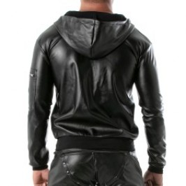 Jacket of the brand TOF PARIS - Tof Paris Faux Leather Hooded Jacket - Ref : TOF348N
