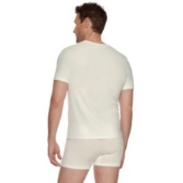 Thermische der Marke IMPETUS - Kurzärmeliges T-Shirt aus Lyocell-Wolle - weiß - Ref : IM132120100 WT68