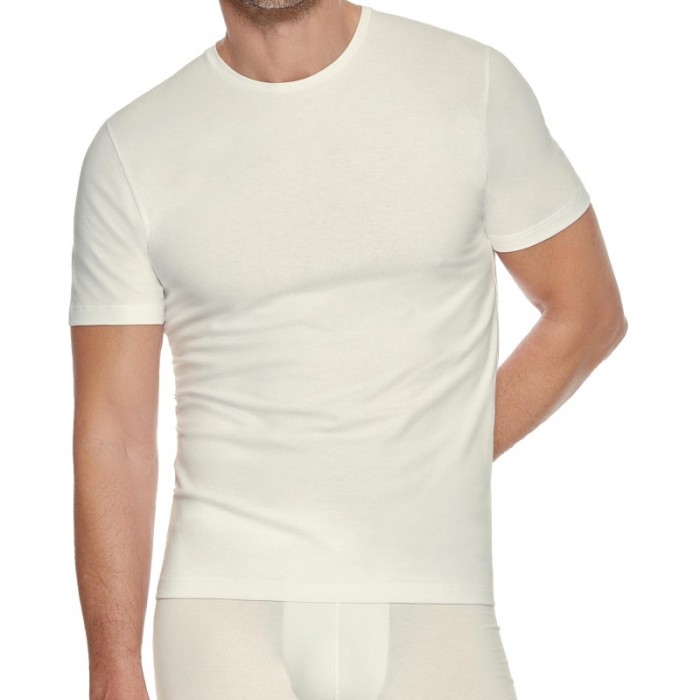 Thermique de la marque IMPETUS - T-shirt manches courtes en Laine Lyocell - blanc - Ref : IM132120100 WT68