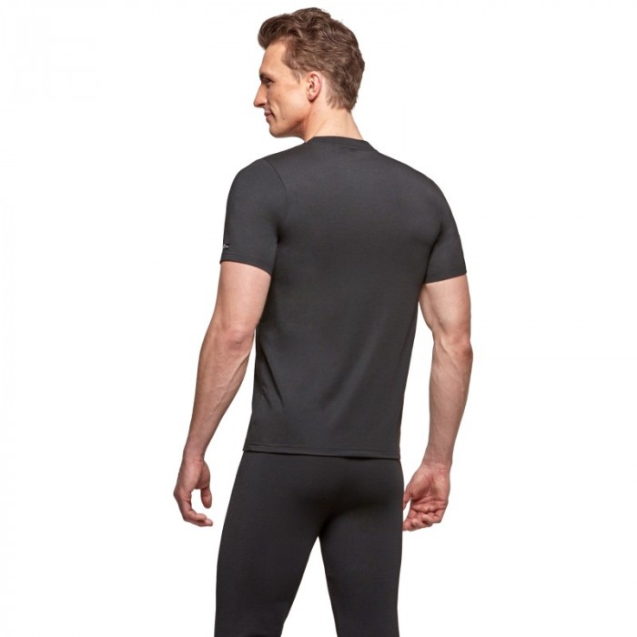 Thermische der Marke IMPETUS - Kurzärmeliges T-Shirt aus Lyocell-Wolle - schwarz - Ref : IM132120100 BK020