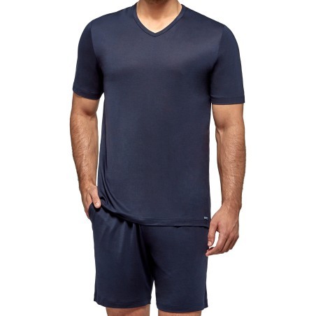 Pigiama corto Soft Premium - blu navy