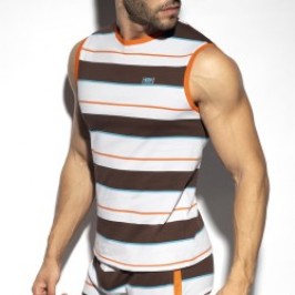 Tank top der Marke ES COLLECTION - Débardeur Rétro stripes - Ref : TS321 C04