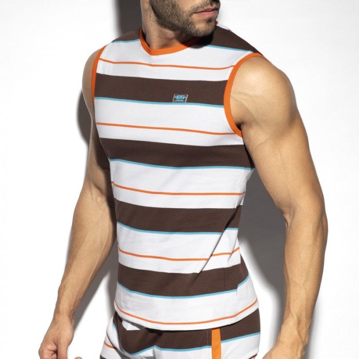 Tank top of the brand ES COLLECTION - Débardeur Rétro stripes - Ref : TS321 C04