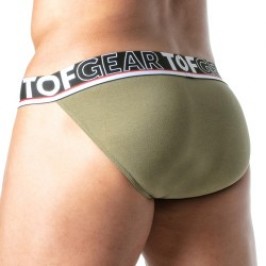 Slip de la marca TOF PARIS - Tanga Champion Tof Paris - Caqui - Ref : TOF299K