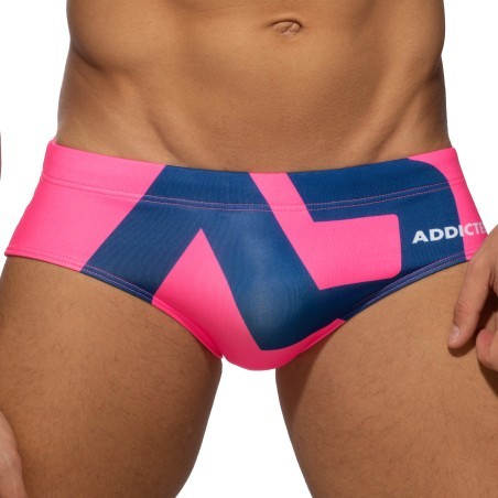 Swim trunks logo extra large - fuchsia