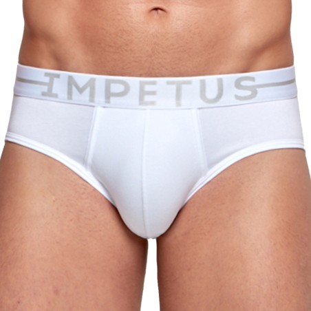 Impetus Stretch Cotton Brief - white