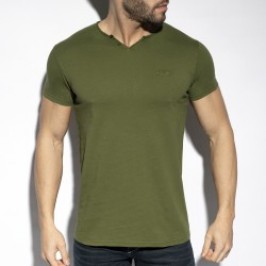 Flame luxury - khaki T-shirt