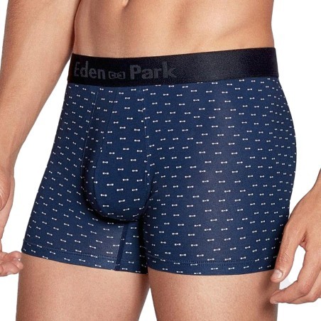 Eden Park boxer shorts with bow tie pattern white- blue