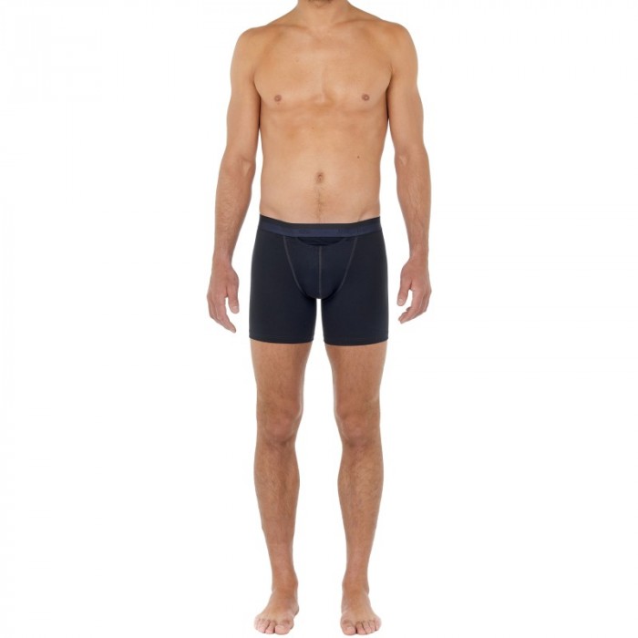 Boxer shorts, Shorty of the brand HOM - Boxer HO1 long Classic - navy - Ref : 359519 00RA