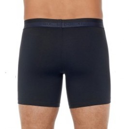 Pantaloncini boxer, Shorty del marchio HOM - Boxer HO1 lungo Classico - blu navy - Ref : 359519 00RA