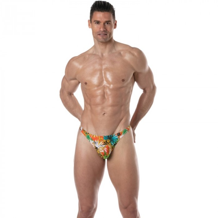 Bath Brief of the brand TOF PARIS - Tof Paris Baroque Swim Thong - orange - Ref : TOF375O