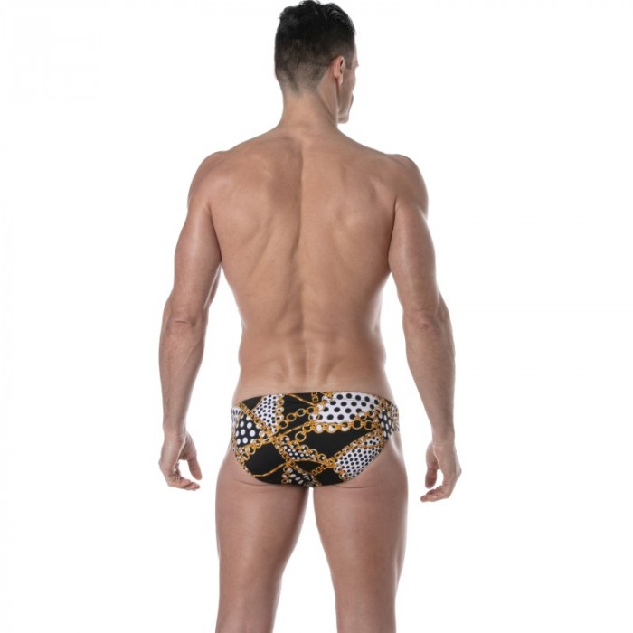 Bath Brief of the brand TOF PARIS - Mini Swim Briefs Tof Paris Baroque - black - Ref : TOF374N