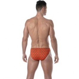 Badeschein der Marke TOF PARIS - Mini-Badehose Tof Paris Print - orange - Ref : TOF384O