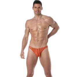 Badeschein der Marke TOF PARIS - Mini-Badehose Tof Paris Print - orange - Ref : TOF384O