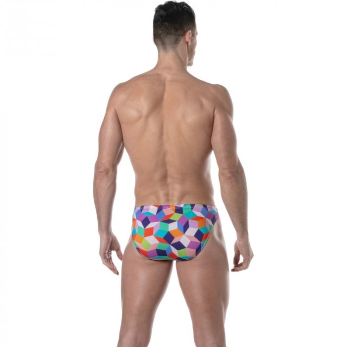 Bagno breve del marchio TOF PARIS - Mini Slip Bagno Tof Paris Print - multicolor - Ref : TOF384V