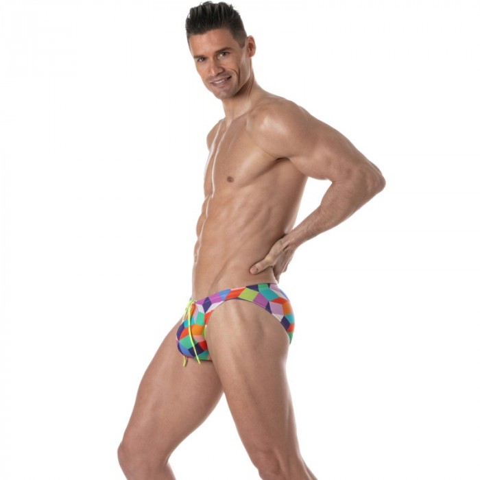 Bath Brief of the brand TOF PARIS - Mini Swim Briefs Tof Paris Print - multicolor - Ref : TOF384V