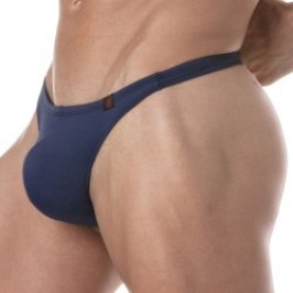 Slip de bain de la marque TOF PARIS - String de bain Tof Paris Plain - bleu marine - Ref : TOF380BU