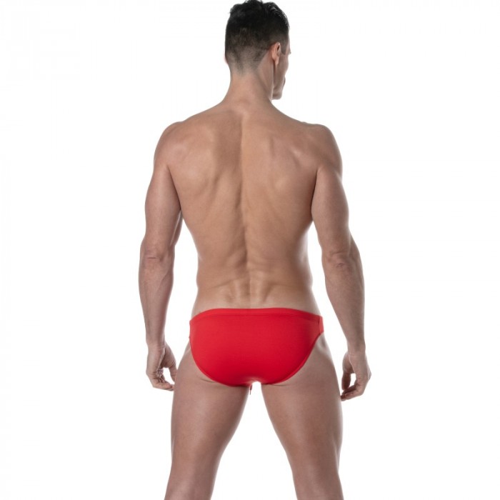 Badeschein der Marke TOF PARIS - Mini-Badehose Tof Paris Plain - rot - Ref : TOF379R