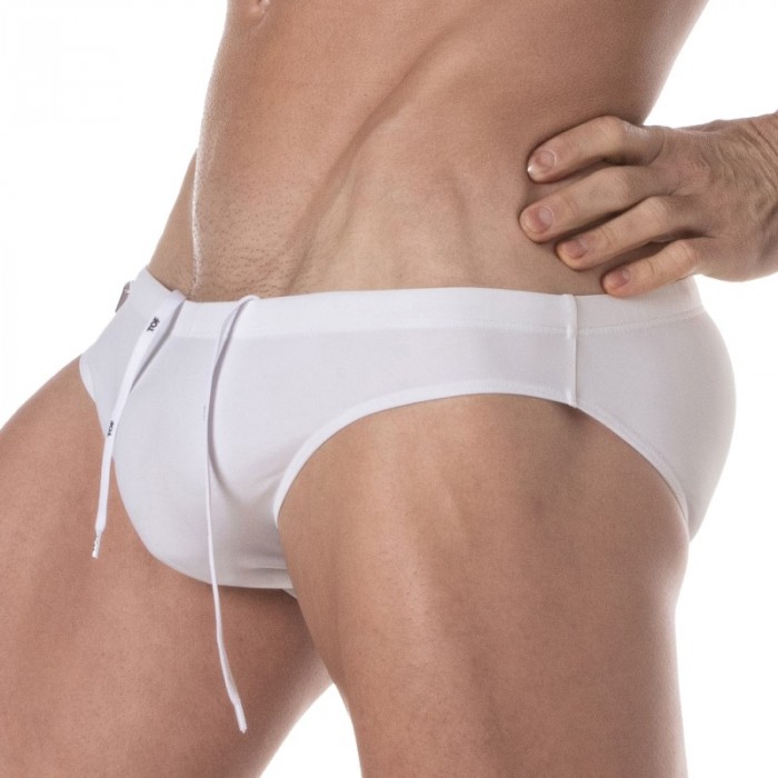 Bath Brief of the brand TOF PARIS - Mini Swim Briefs Tof Paris Plain - white - Ref : TOF379B