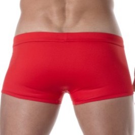 Boxer, shorty de bain de la marque TOF PARIS - Boxer de bain Tof Paris Plain - rouge - Ref : TOF378R