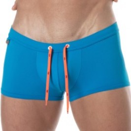 Boxer Shorts, Bath Shorty of the brand TOF PARIS - Tof Paris Plain - turquoise Swim Trunks - Ref : TOF378T