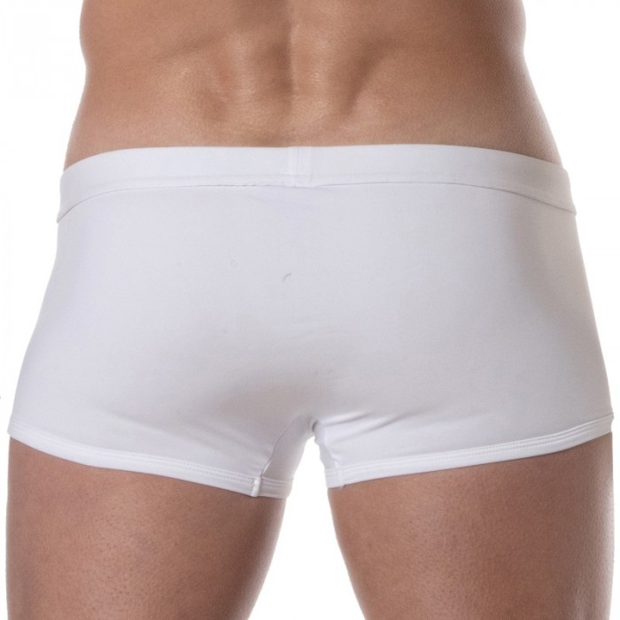 Boxer, shorty de bain de la marque TOF PARIS - Boxer de bain Tof Paris Plain - blanc - Ref : TOF378B