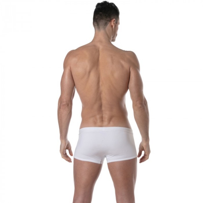 Calzoncillos Boxer, baño Shorty de la marca TOF PARIS - Bóxers de baño Tof Paris Plain - blanco - Ref : TOF378B