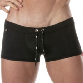 Boxer, shorty de bain de la marque TOF PARIS - Boxer de bain Tof Paris Plain - noir - Ref : TOF378N