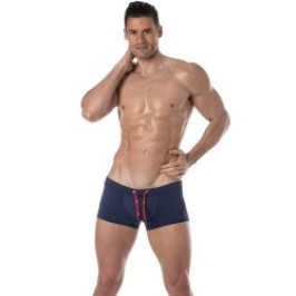 Boxer corti, bagno Shorty del marchio TOF PARIS - Costume da bagno Tof Paris Plain - blu navy - Ref : TOF378BU