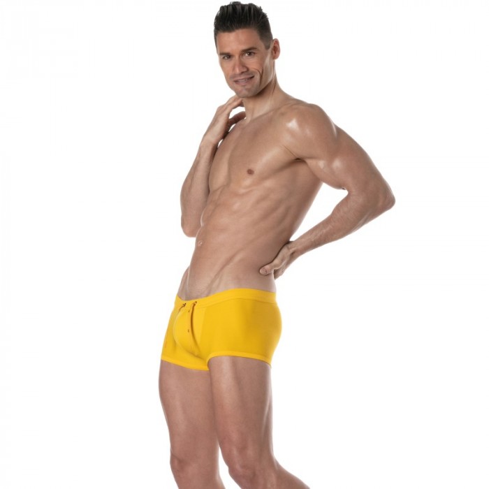 Boxer, shorty de bain de la marque TOF PARIS - Boxer de bain Tof Paris Plain - jaune - Ref : TOF378J