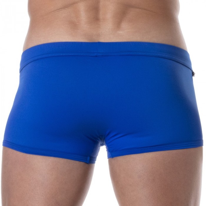 Boxer Shorts, Bad Shorty der Marke TOF PARIS - Tof Paris Plain - Königsblaue Badehose - Ref : TOF378BUR