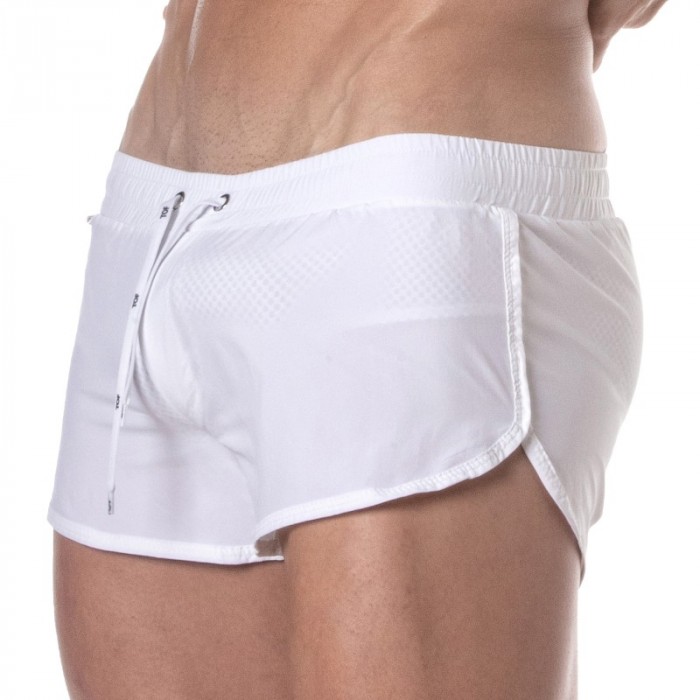 Short de bain de la marque TOF PARIS - Mini Short de bain Tof Paris - blanc - Ref : TOF376B