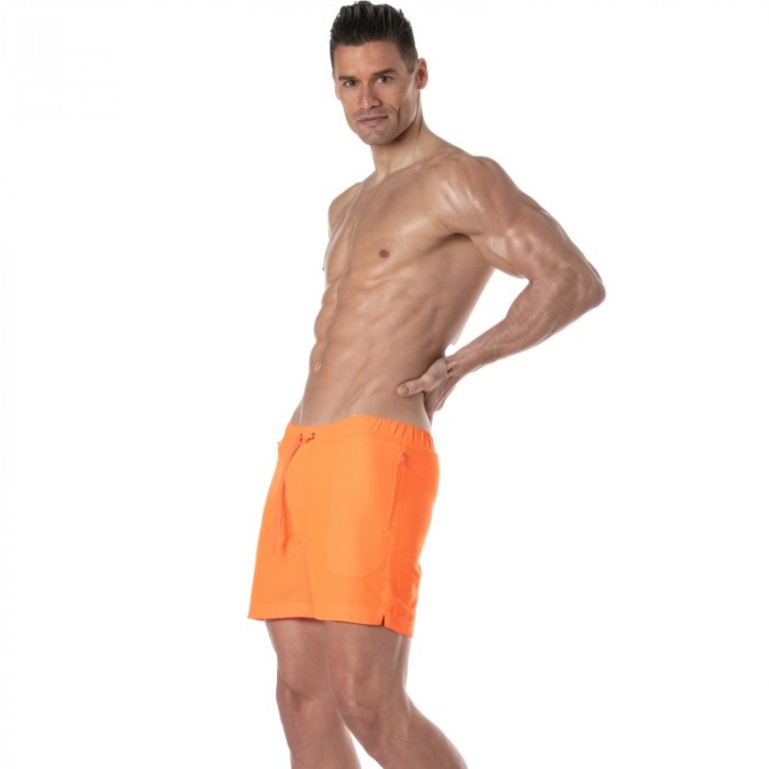 Short de bain de la marque TOF PARIS - Short de bain long Tof Paris Neon - orange - Ref : TOF383O