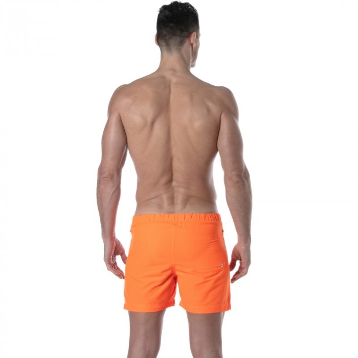 Shorts de baño de la marca TOF PARIS - Shorts de baño largo Tof Paris Neon - naranja - Ref : TOF383O