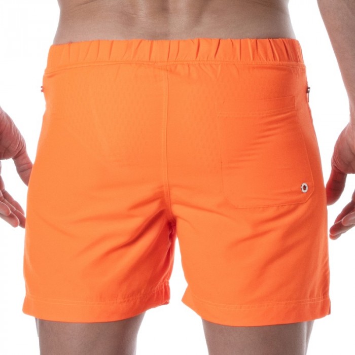 Bath Shorts of the brand TOF PARIS - Tof Paris Long Swim Shorts Neon - orange - Ref : TOF383O