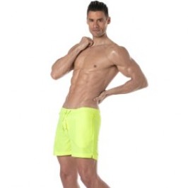 Short de bain de la marque TOF PARIS - Short de bain long Tof Paris Neon - jaune - Ref : TOF383J