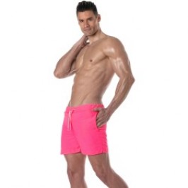 Pantaloncini da bagno del marchio TOF PARIS - Pantaloncini da bagno lunghi Tof Paris Neon - rosa - Ref : TOF383P