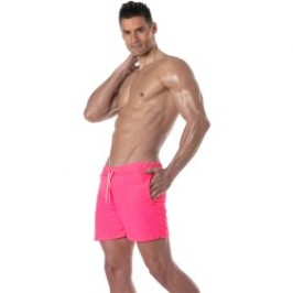 Shorts de baño de la marca TOF PARIS - Shorts de baño largo Tof Paris Neon - rosa - Ref : TOF383P