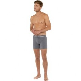 Boxer shorts, Shorty of the brand HOM - Boxer HO1 long Classic - grey - Ref : 359519 00ZU