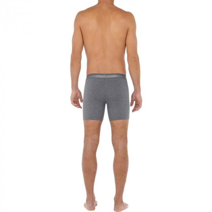Pantaloncini boxer, Shorty del marchio HOM - Boxer HO1 lungo Classico - grigio - Ref : 359519 00ZU
