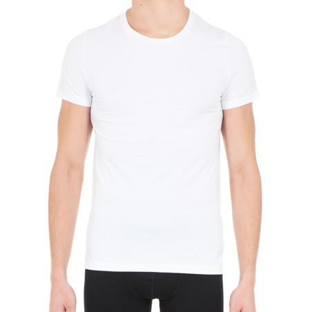 HOM T-Shirt mit Rundhalsausschnitt Supreme Baumwolle - weiß