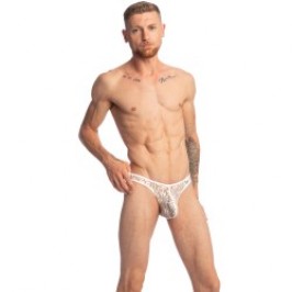 Tanga de la marca L HOMME INVISIBLE - Plume D Argent - Tanga Bikini - Ref : UW07 PLU Y61