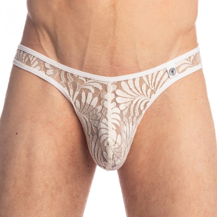 Stringa del marchio L HOMME INVISIBLE - Plume D Argent - Perizoma Bikini - Ref : UW07 PLU Y61