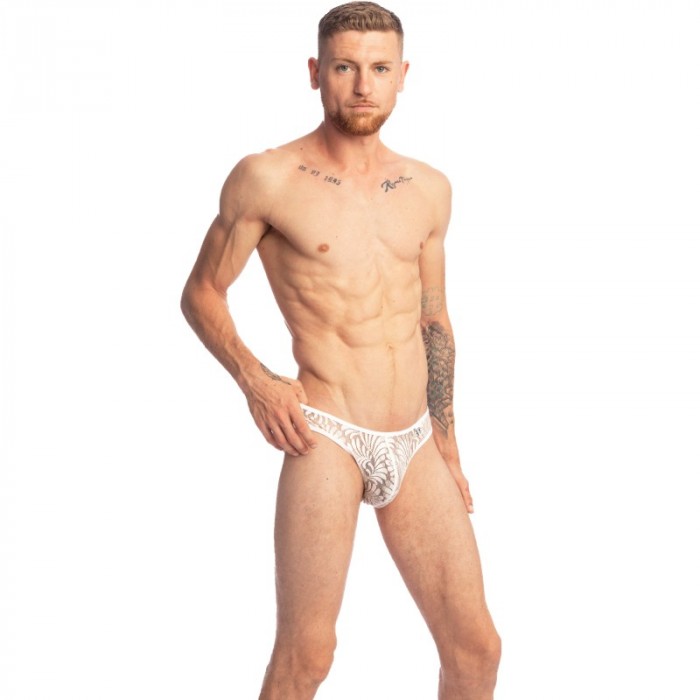 Brief of the brand L HOMME INVISIBLE - Plume D Argent - Mini Briefs - Ref : MY44 PLU Y61