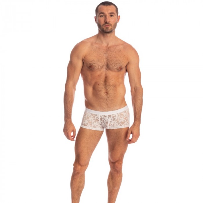 Pantaloncini boxer, Shorty del marchio L HOMME INVISIBLE - White Lotus - Hipster Push-Up - Ref : MY39 LOT 002