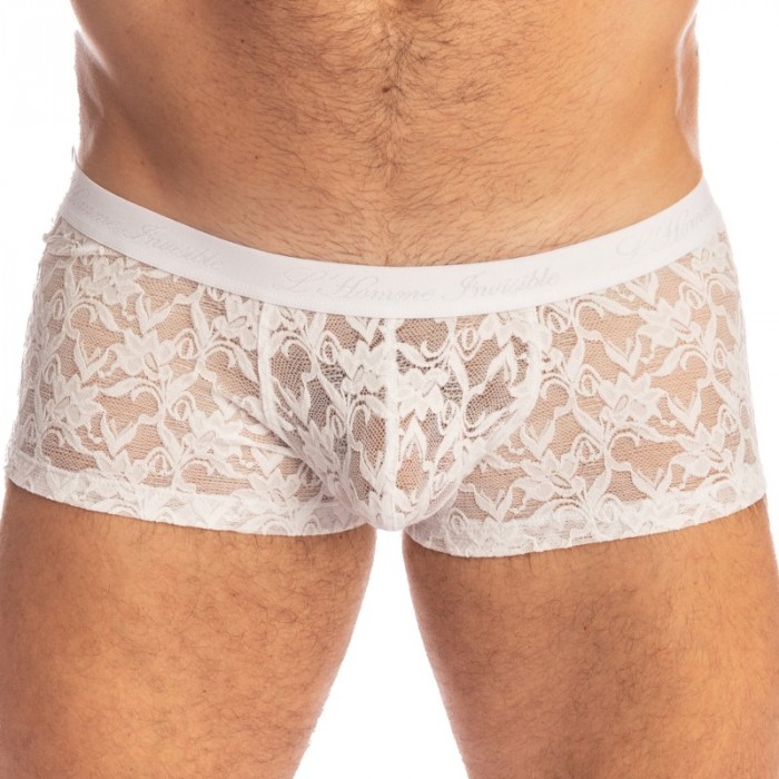 Boxer, shorty de la marque L HOMME INVISIBLE - White Lotus - Hipster Push-Up - Ref : MY39 LOT 002