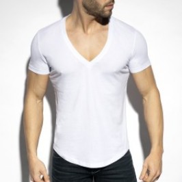 T-shirt profonda con scollo...