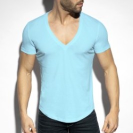 Deep T-Shirt V-Neck - Sky Blue