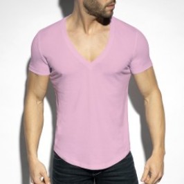 Camiseta Deep V-Neck - rosa