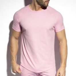 Mangas cortas de la marca ES COLLECTION - T-shirt Sport Relief - rose - Ref : SP292 C05